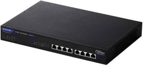 エレコム(ELECOM) レイヤー2 2.5Gマルチギガ対応 Webスマートスイッチ EHB-SQ2A08