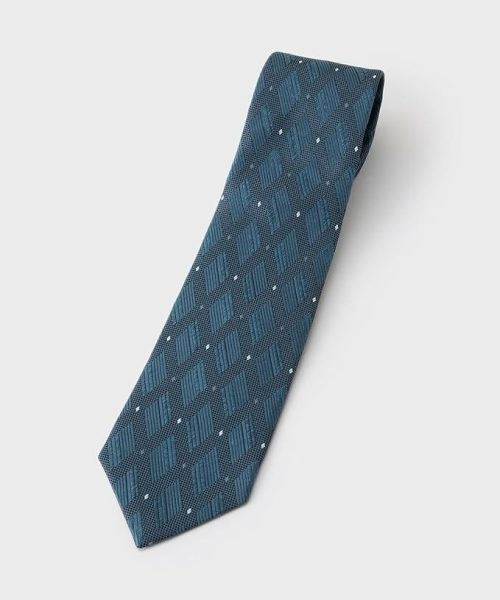 タケオキクチ(TAKEO KIKUCHI) 菱紋 シルクネクタイ
