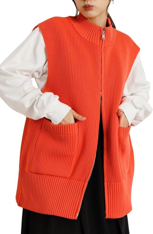 センス オブ プレイス(SENSE OF PLACE) ジップニットベスト