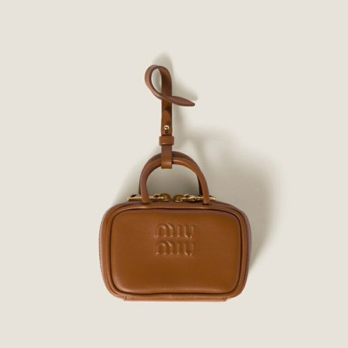 ミュウミュウ(Miu Miu) ボー レザー マイクロバッグ