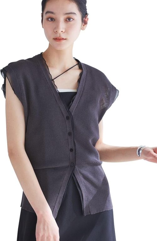 ビス(VIS) シアーフリルサマーニットベスト
