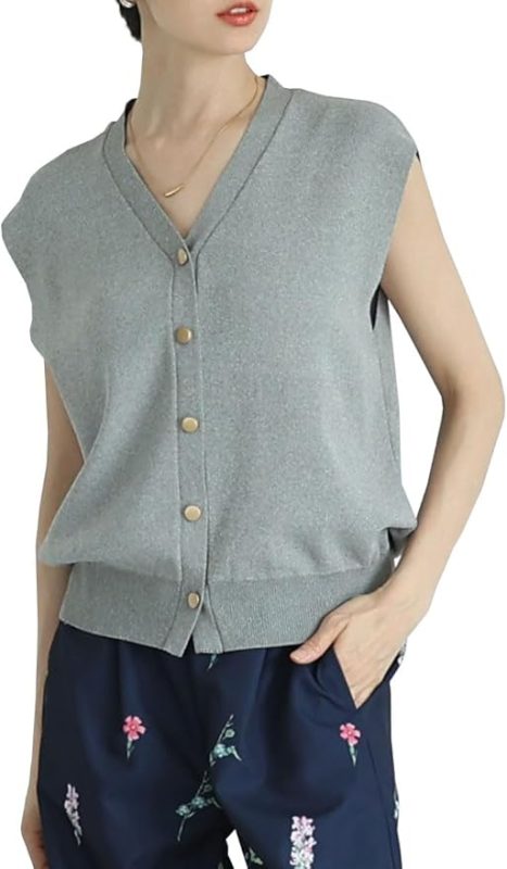 サワアラモード(sawa a la mode) ノースリーブサマーニットベスト