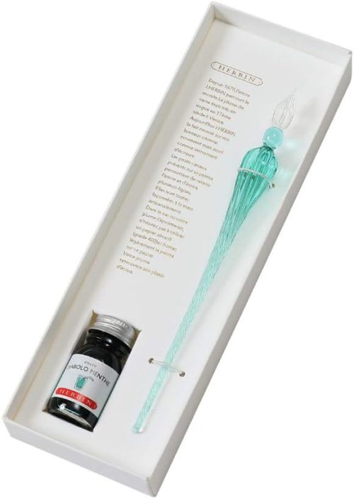 エルバン(HERBIN) ガラスペン つむぎ&ミニインクセット