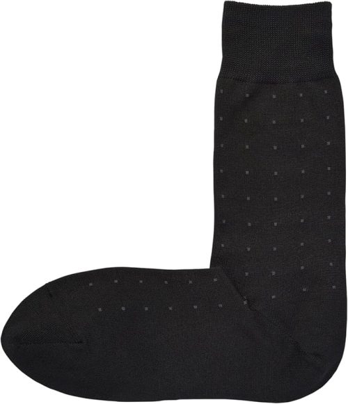 無印良品 紳士足なり直角 ビジネス靴下 ドット柄