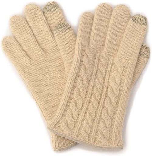 コムサ・メン(COMME CA MEN) ケーブル編ニットグローブ