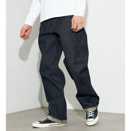 エドウイン(EDWIN) 505Z ワイドストレート リジッド デニムパンツ ジーンズ セットアップ セルビッジ 日本製