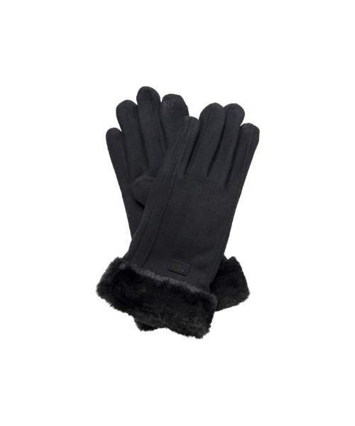 ハミィ(Hamee) スマートフォン対応手袋 teddy fur globe