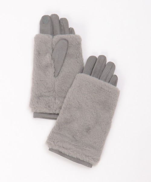 イッカ(ikka) 3WAYファー&スエードグローブ