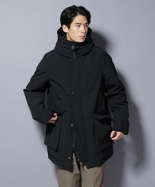 ナノ・ユニバース(NANO universe) 西川ダウン(R) フェイクファーカラーサージロングダウン