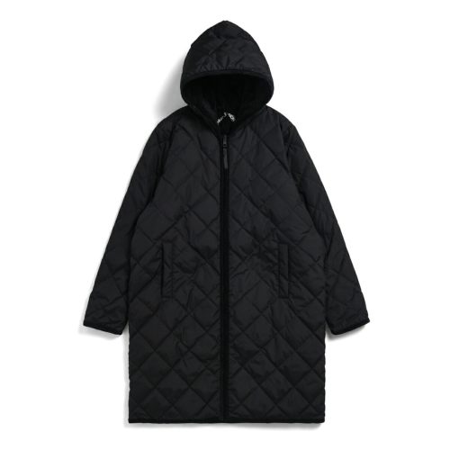 タイオン(TAION) シティ リバーシブル パイピングフード ダウン×ボア コート