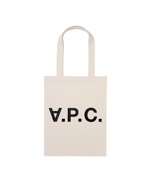 アーペーセー(A.P.C.) Laure ブラックロゴトートバッグ