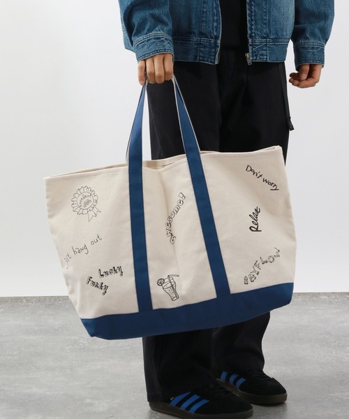 ベイフロー(BAYFLOW) 落書きトートバッグ