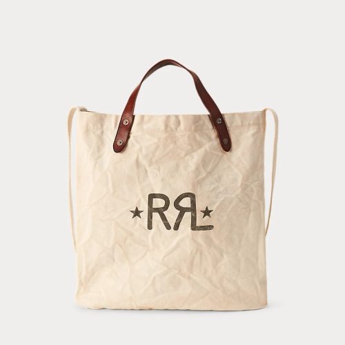 ダブルアールエル(RRL) キャンバス ロゴ マーケット トート