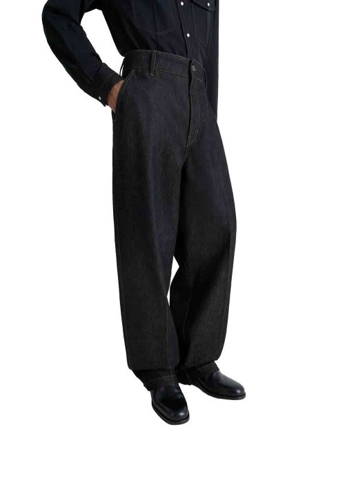 ルメール(LEMAIRE) MAXI BARREL WORKWEAR PANTS Heavy Slate Denim
