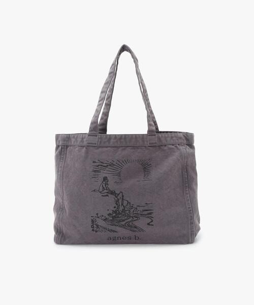 アニエスベー(agnes b) SUNRISE コットン ラージ トートバッグ
