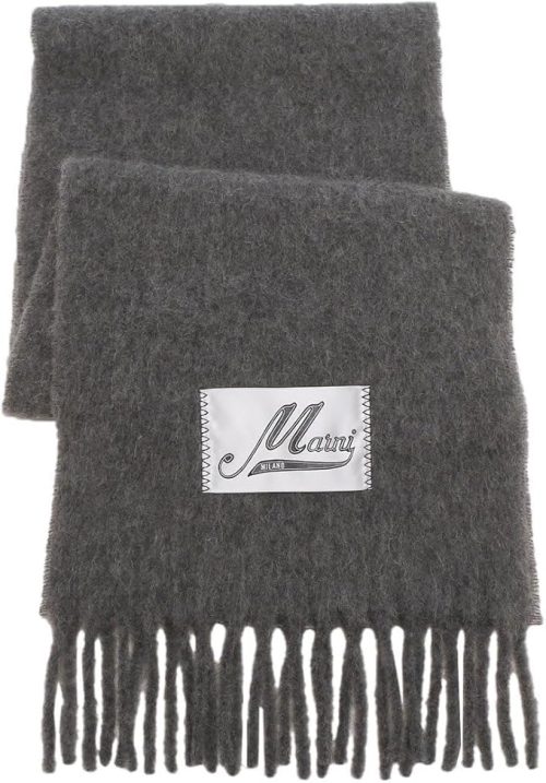 マルニ(MARNI) マフラー フリンジ付き起毛