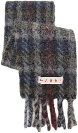 マルニ(MARNI) マフラー チェック柄 ロゴ