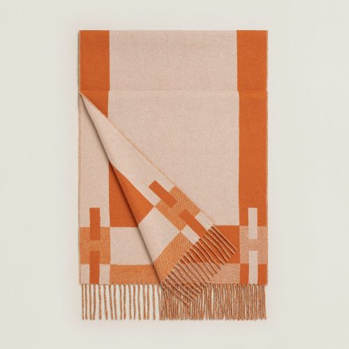 エルメス(HERMES) カシミヤマフラー Hパッサン