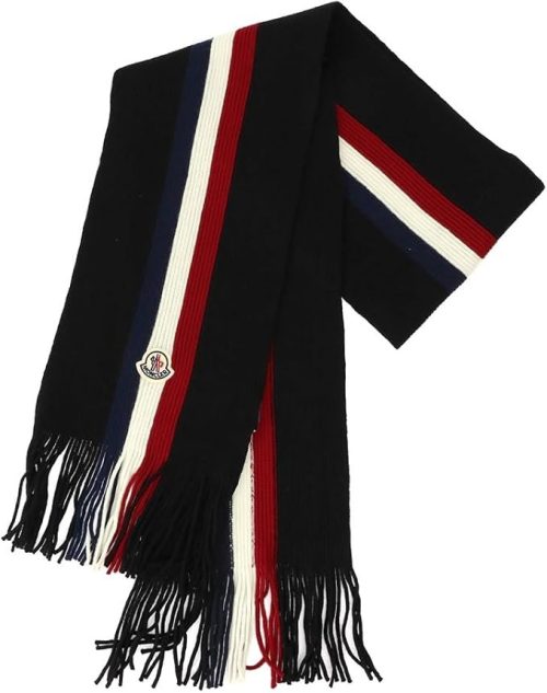 モンクレール(MONCLER) マフラー メンズ トリコロール柄
