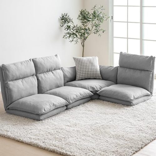 モダンデコ(MODERN DECO) 3人掛けフロアソファセット マルチタイプ