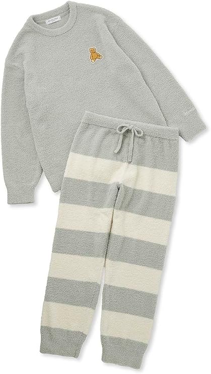 ジェラートピケオム(GELATO PIQUE HOMME) HOMME ベビモコベアプルオーバー＆ロングパンツセット