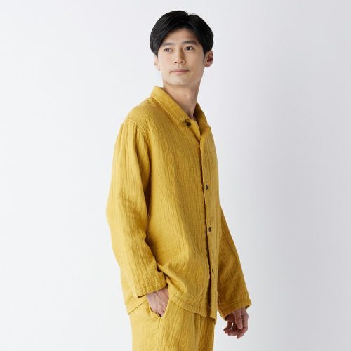 ウチノ(UCHINO) マシュマロワッフルガーゼライトベーシックメンズパジャマ