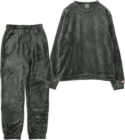 フルーツオブザルーム(FRUIT OF THE LOOM) セットアップ ボアフリース スウェットトレーナー＆ロングパンツ