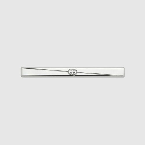 グッチ(GUCCI) ダイアゴナル インターロッキングG ネクタイピン