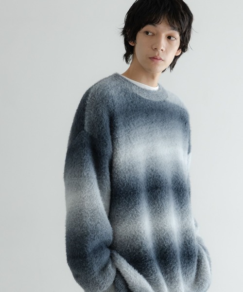 ローリーズファーム(LOWRYS FARM) シャギーグラデニットプルオーバー