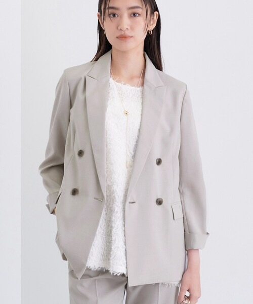 インディヴィ(INDIVI) UVケア ライトダブルジャケット