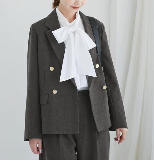 ロペピクニック(ROPE' PICNIC) ウールライク金ボタンジャケット