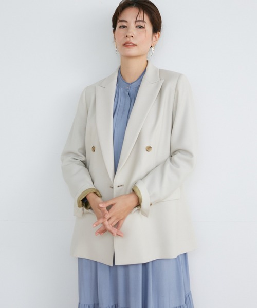 イネド(INED) 定番ダブルブレストジャケット