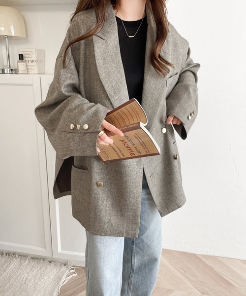 クラシカルエルフ(Classical Elf) サイドスリットオーバーサイズ ダブルジャケット