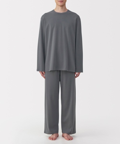 無印良品 紳士 スムース編み 長袖ルームウェアセット