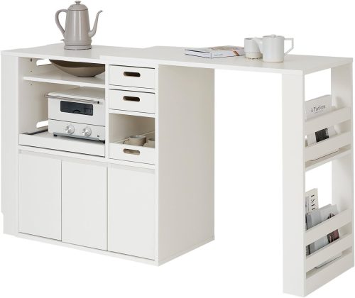 ロウヤ(LOWYA) 伸縮式キッチンカウンター