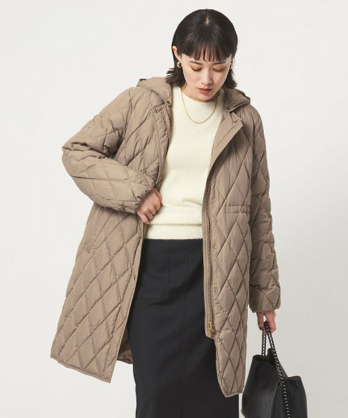 ユナイテッドアローズ グリーンレーベルリラクシング(UNITED ARROWS green label relaxing) キルティング ライト ダウン コート 撥水