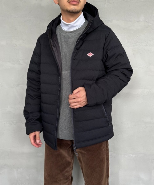 ダントン(DANTON) ウールライクポリエステル フードダウンジャケット