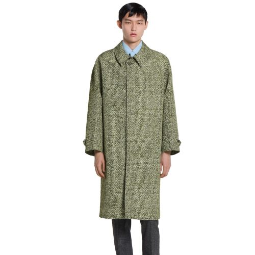 グッチ(GUCCI) ブークレ プリント ボンデッド ポプリン コート