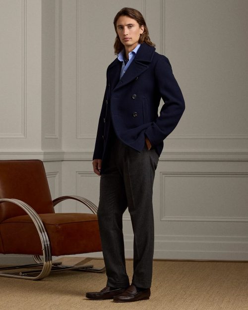 ラルフローレン パープルレーベル(Ralph Lauren Purple Label) Fullerton ウールカシミヤ ピーコート