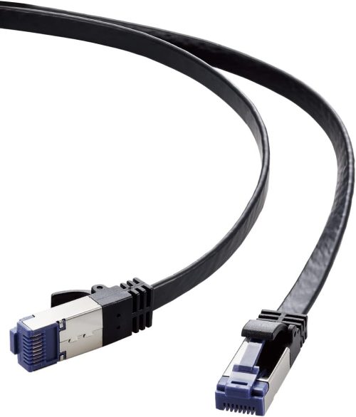 エレコム(ELECOM) Cat8 LANケーブル フラット・ツメ折れ防止 ECLD-OCTFT/BK20