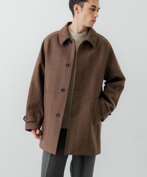 アーバンリサーチ(URBAN RESEARCH) WINDPROOF TWEED HALF COAT