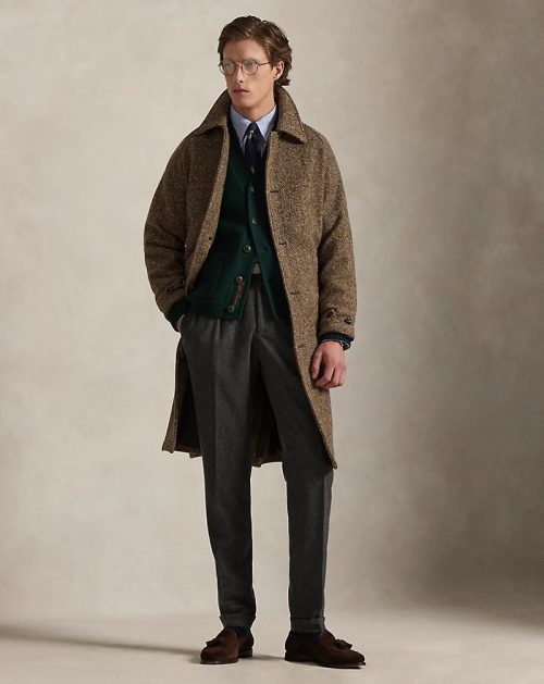 ポロラルフローレン(Polo Ralph Lauren) ドネガル ツイード バルマカーン コート