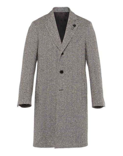 ラルディーニ(LARDINI) ツイードヘリンボーンコート