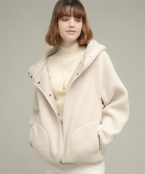 アーバンリサーチサニーレーベル(URBAN RESEARCH Sonny Label) ムートンリバーシブルフーディーコート