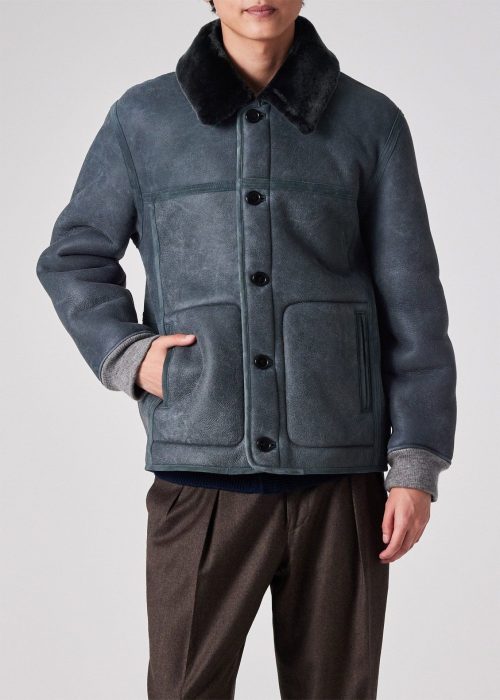 ポールスミス(Paul Smith) ムートンレザー ハーフブルゾン