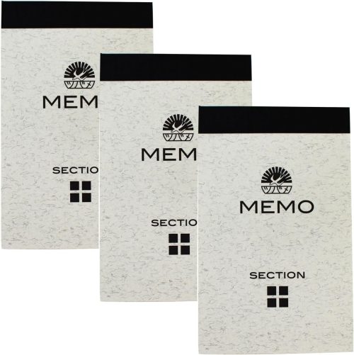 ツバメノート ツバメモポケットサイズ方眼 3冊パック N8001-3P