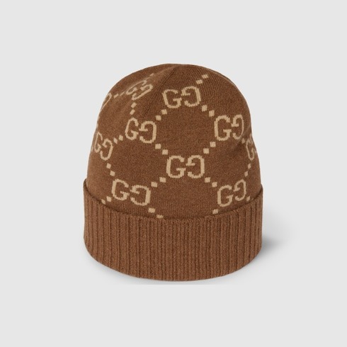 グッチ(GUCCI) GGカシミア ジャカード キャップ