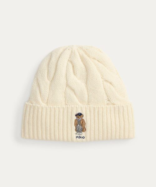 ポロラルフローレン(Polo Ralph Lauren) Polo ベア ケーブル ウールブレンド ビーニー