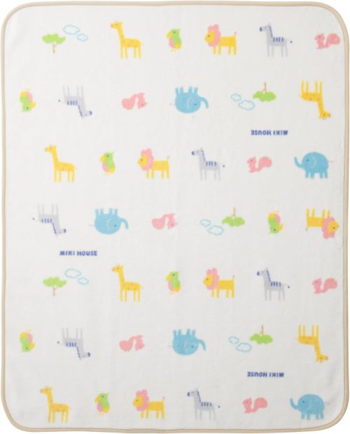 ミキハウス(MIKIHOUSE) コットンブランケット どうぶつ柄 46-8375-492