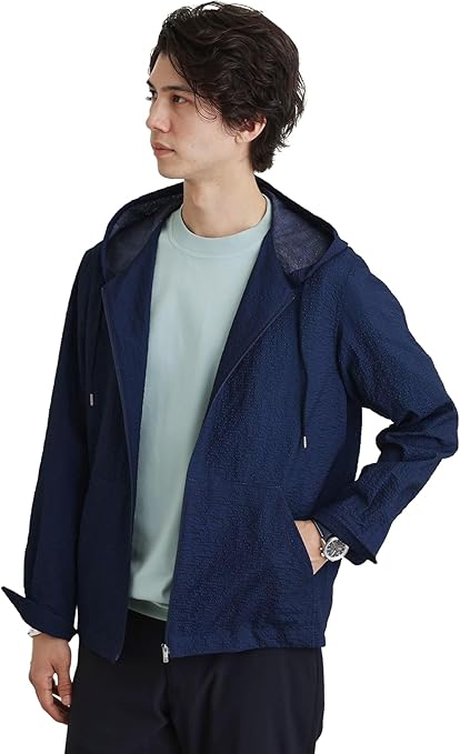 タケオキクチ(TAKEO KIKUCHI) リップル プリント シャツパーカー